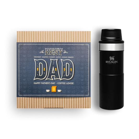 Stanley Coffee to Go - Vatertags-Geschenkbox mit hochwertigem Stanley Cup
